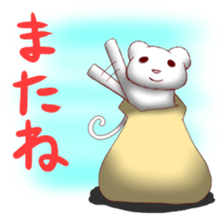 Ferrets entering the bag sticker #2405495