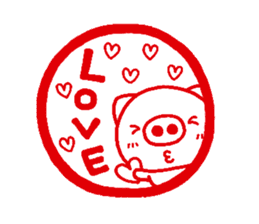 pig heart 12 sticker #2405667