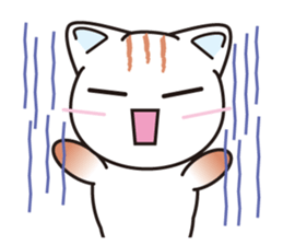 The sticker of the conversation of a cat sticker #2405871