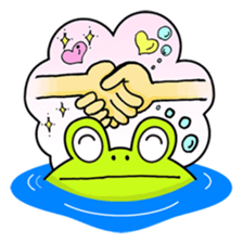 Cute Frog appeared sticker #2406062