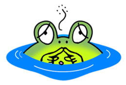 Cute Frog appeared sticker #2406063
