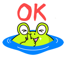 Cute Frog appeared sticker #2406064