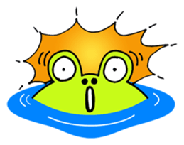 Cute Frog appeared sticker #2406067
