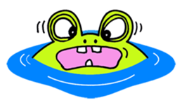 Cute Frog appeared sticker #2406068