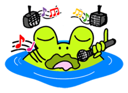 Cute Frog appeared sticker #2406069