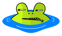 Cute Frog appeared sticker #2406072