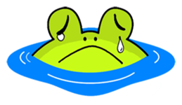 Cute Frog appeared sticker #2406073