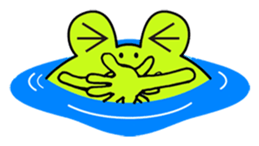 Cute Frog appeared sticker #2406077