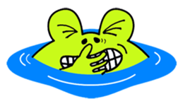 Cute Frog appeared sticker #2406082