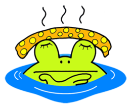 Cute Frog appeared sticker #2406083