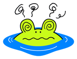Cute Frog appeared sticker #2406084