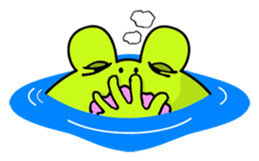 Cute Frog appeared sticker #2406085
