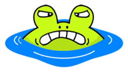 Cute Frog appeared sticker #2406087