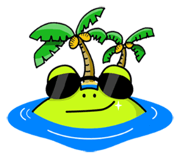Cute Frog appeared sticker #2406089