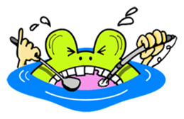 Cute Frog appeared sticker #2406091