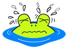 Cute Frog appeared sticker #2406093