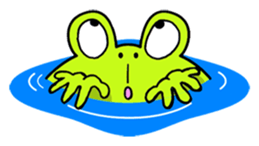 Cute Frog appeared sticker #2406095