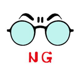 Say of glases sticker #2406313