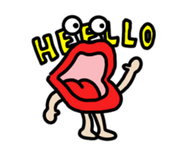 Lips ghost sticker #2407176