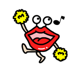 Lips ghost sticker #2407177