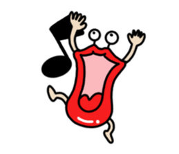 Lips ghost sticker #2407178