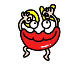 Lips ghost sticker #2407180