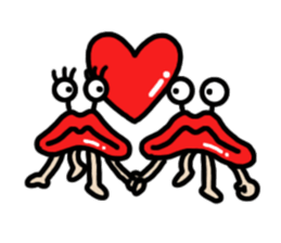 Lips ghost sticker #2407185