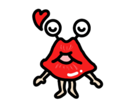 Lips ghost sticker #2407186