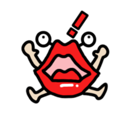 Lips ghost sticker #2407187