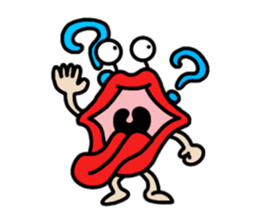 Lips ghost sticker #2407189