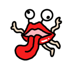 Lips ghost sticker #2407191