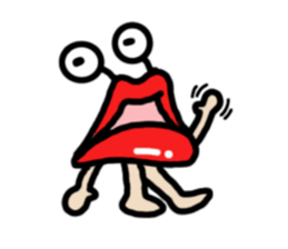Lips ghost sticker #2407192