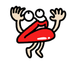 Lips ghost sticker #2407193