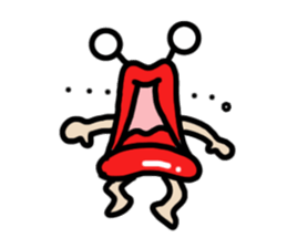 Lips ghost sticker #2407194