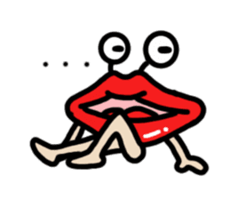 Lips ghost sticker #2407195