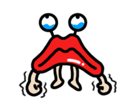 Lips ghost sticker #2407196
