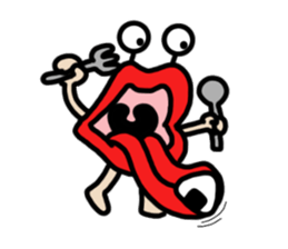 Lips ghost sticker #2407198