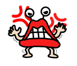 Lips ghost sticker #2407203