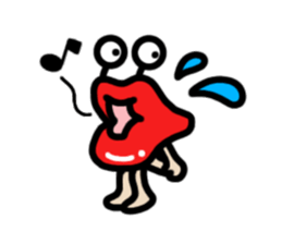 Lips ghost sticker #2407206