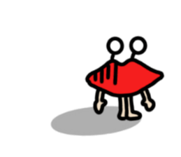 Lips ghost sticker #2407207