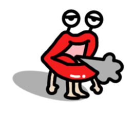 Lips ghost sticker #2407208