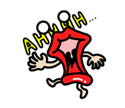 Lips ghost sticker #2407210