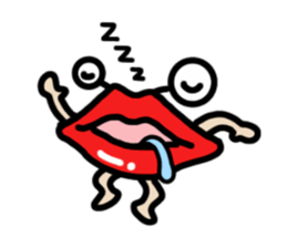 Lips ghost sticker #2407215
