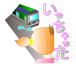 A girl and milk sticker #2407541