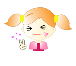 A girl and milk sticker #2407568