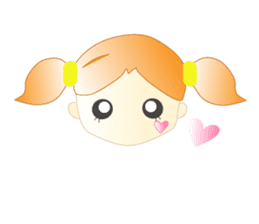 A girl and milk sticker #2407574