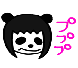 The girl sometimes becomes animals sticker #2407619