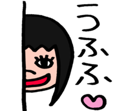 The girl sometimes becomes animals sticker #2407623