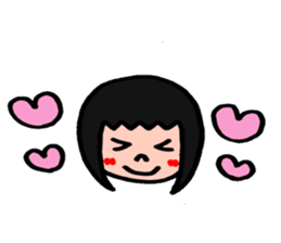 The girl sometimes becomes animals sticker #2407625