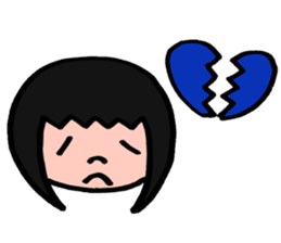 The girl sometimes becomes animals sticker #2407630